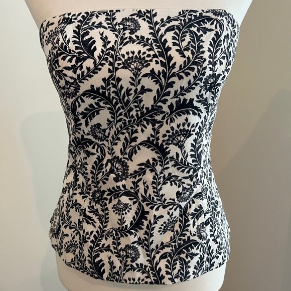 White House Black Market size 0 strapless spaghetti strap top - Picture 6 of 9